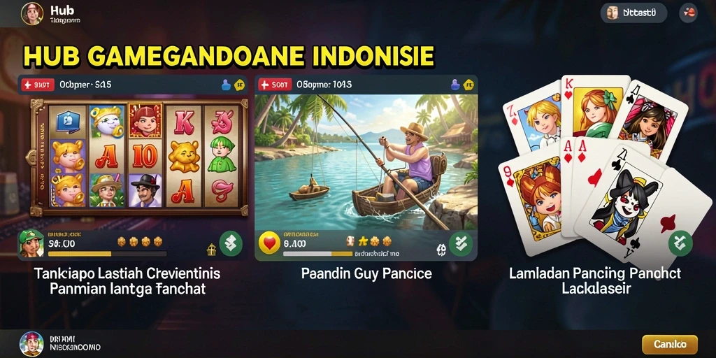 Menampilkan pilihan mesin slot yang beragam.