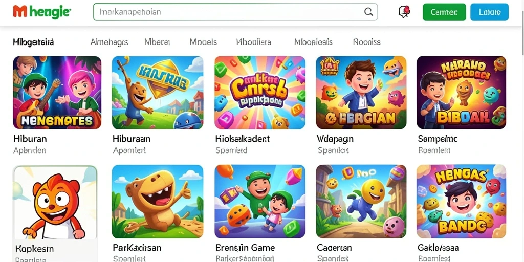 Beragam tema permainan yang dapat dipilih.