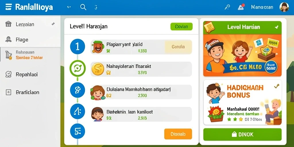 Leaderboard yang menunjukkan pemain terbaik dan peluang bersaing.