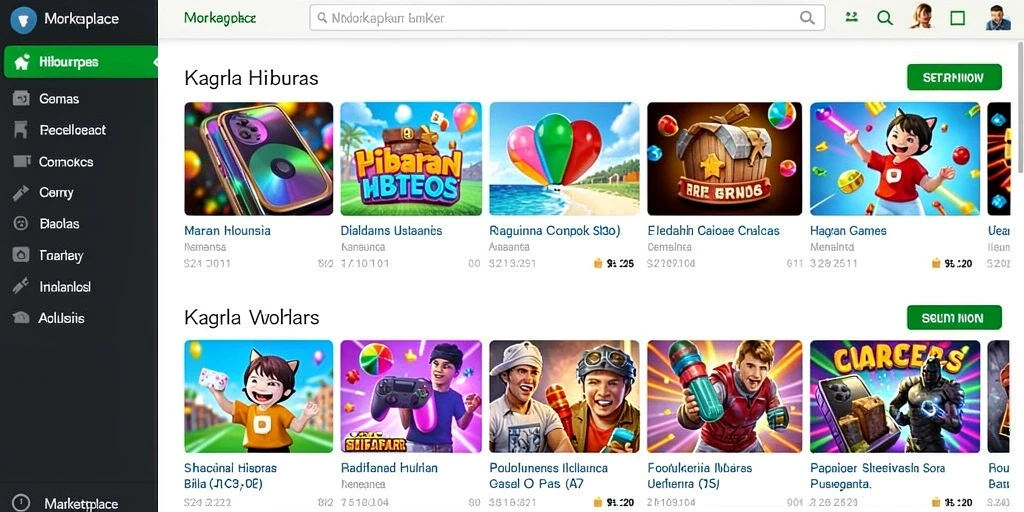 Layar leaderboard yang menampilkan pemain top.